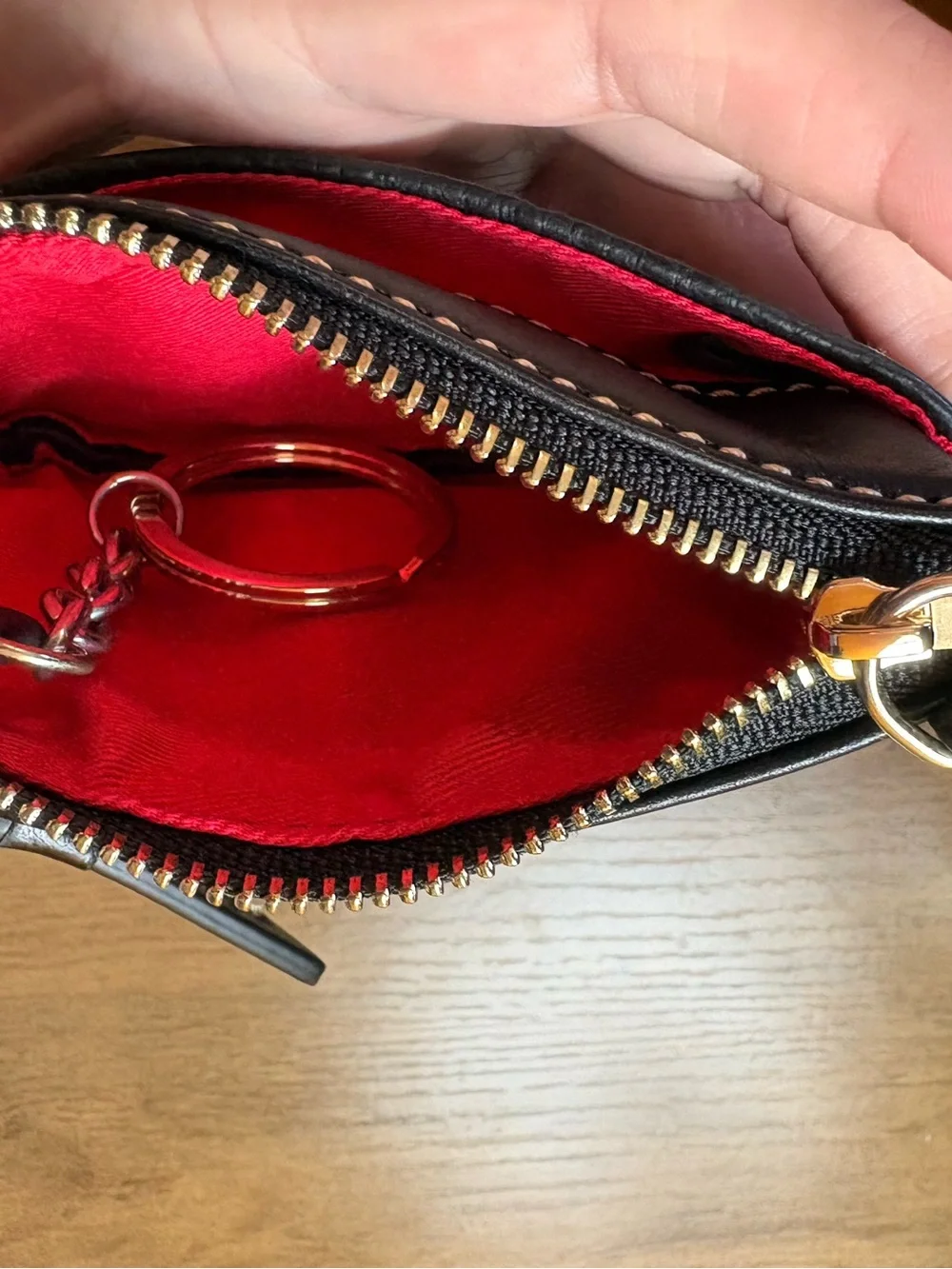 Dooney and Bourke coin purse black